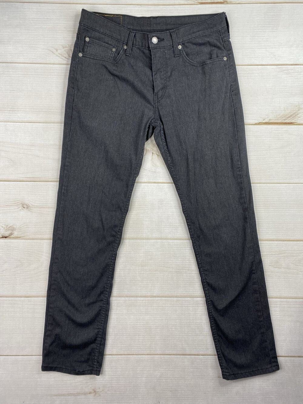 Levis 511 Jeans Mens 32x32 Faded Black Lightweight Stretch Denim White Tab